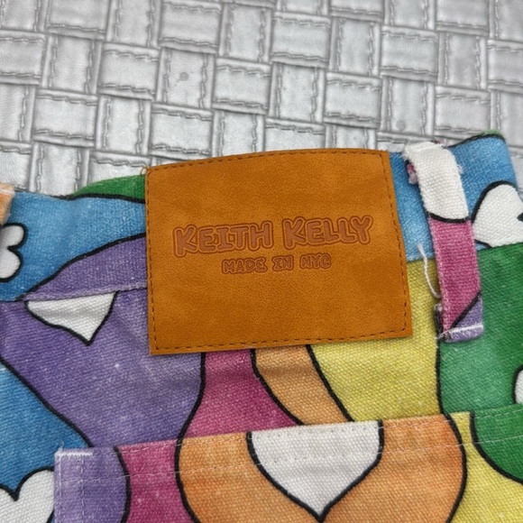 KEITH KELLY MADE IN NYC Rainbow Pride Canvas Shorts size xs unisex - Picture 7 of 10